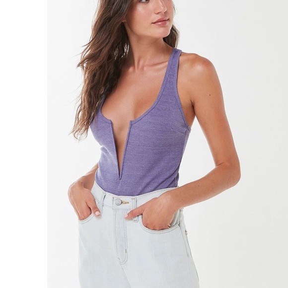 Urban Outfitters Tops - UO Out from Under Tyra V-Wire Racerback Bodysuit
